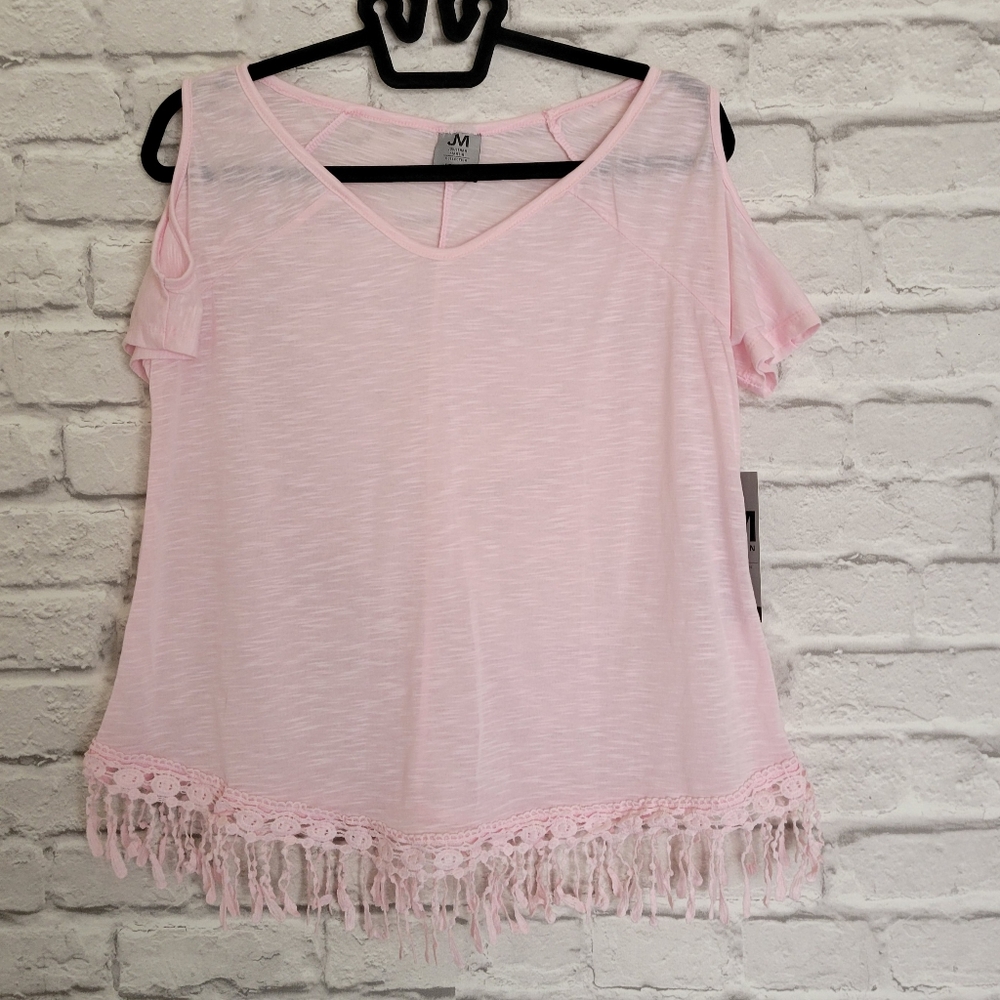JM Collection pink top Size large